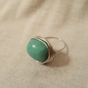 blue bead ring